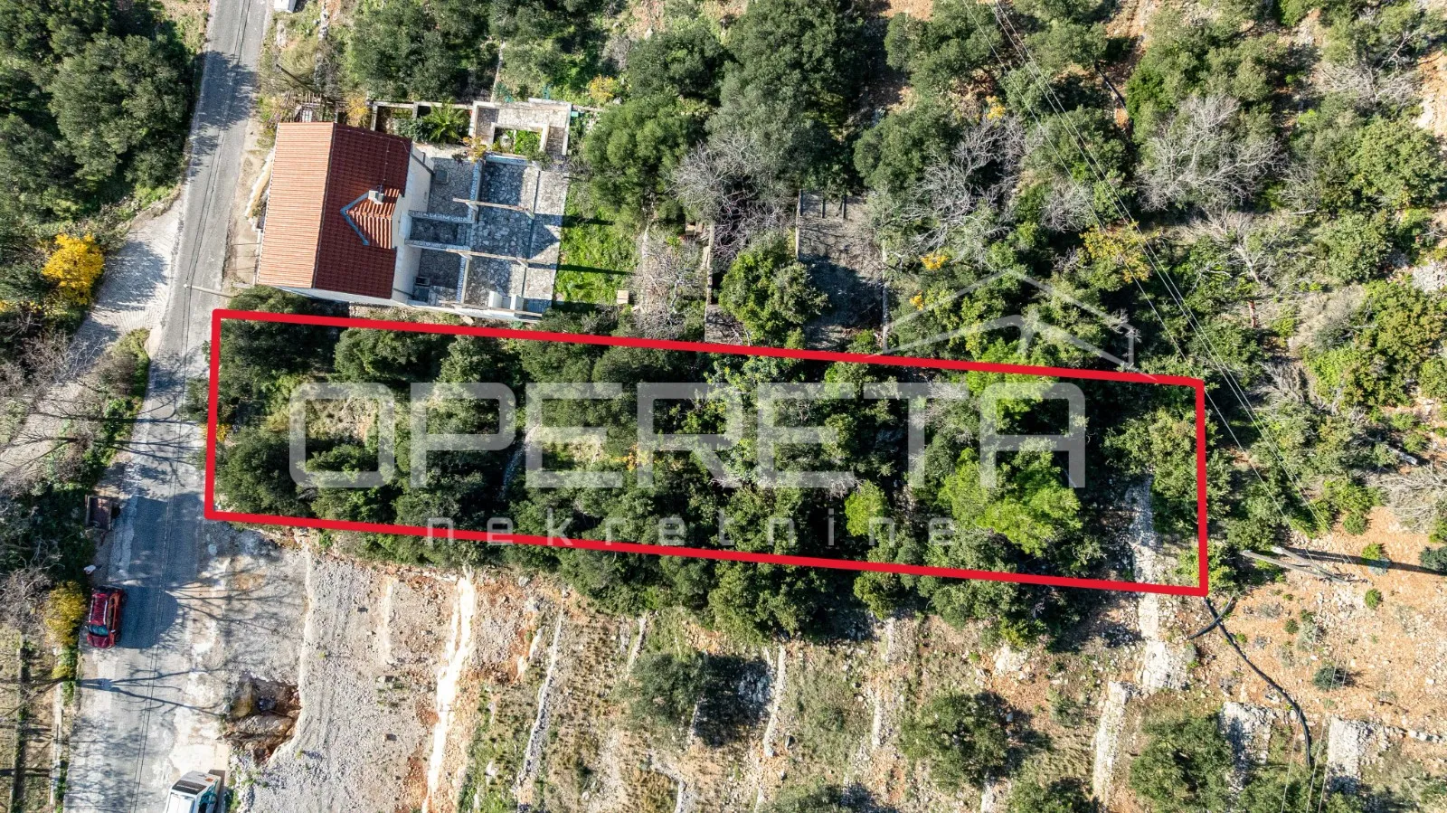 zemljište od 1108m2 s pogledom na more, babino polje, mljet - slika 4