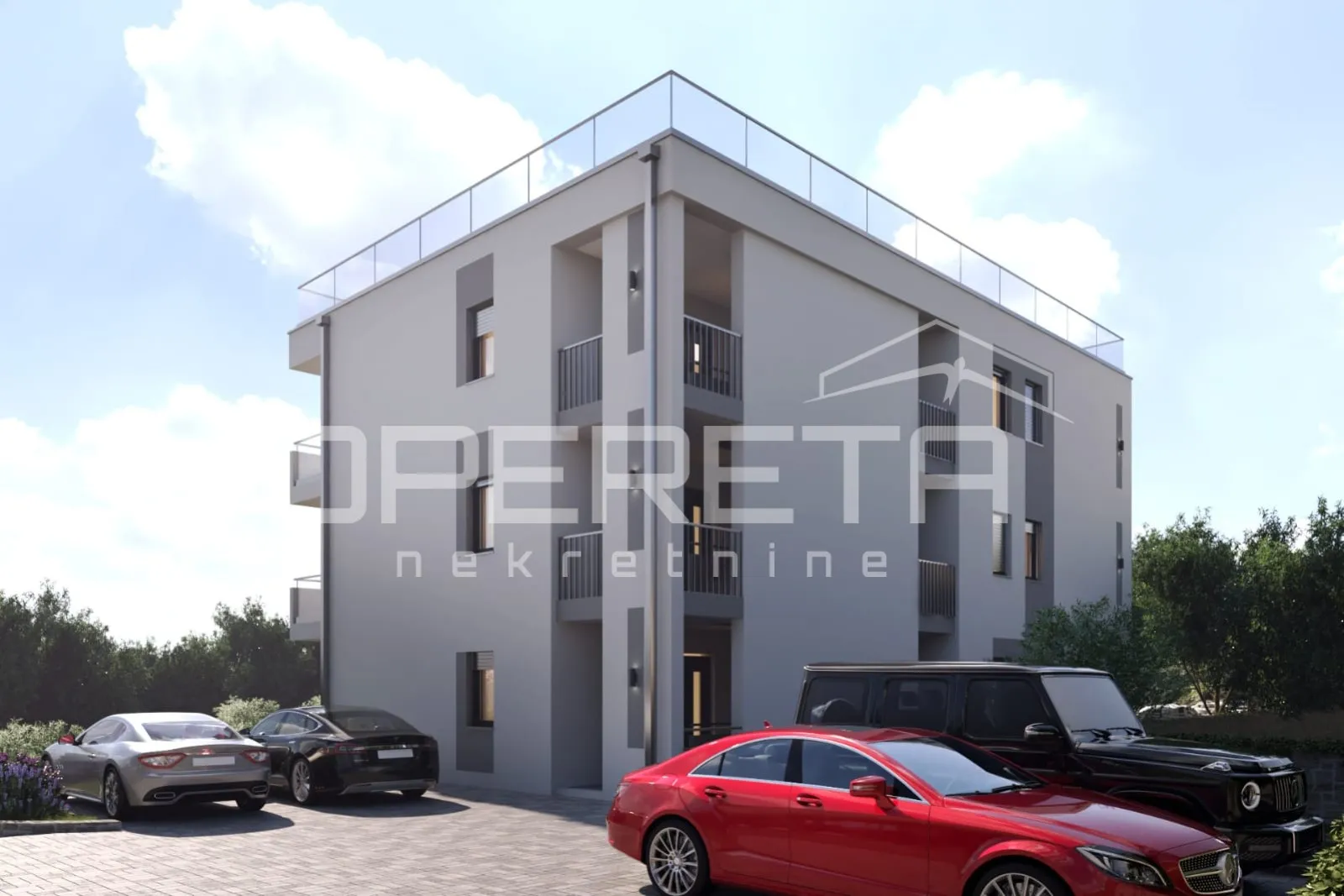 građevinsko zemljište 930 m2 s dozvolom za 6 stanova, lumbarda - slika 6