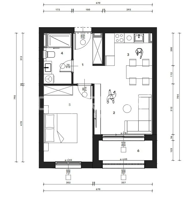 prodaja, stan, črnomerec, kuniščak, 2s, 48m2 - slika 3