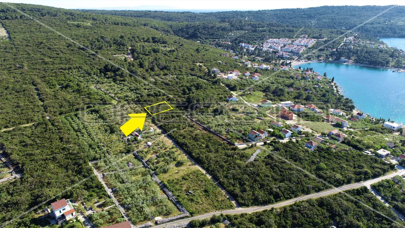 građevinsko zemljište 932 m2, m1 namjena, pogled na more, nečujam, otok šolta - slika 4