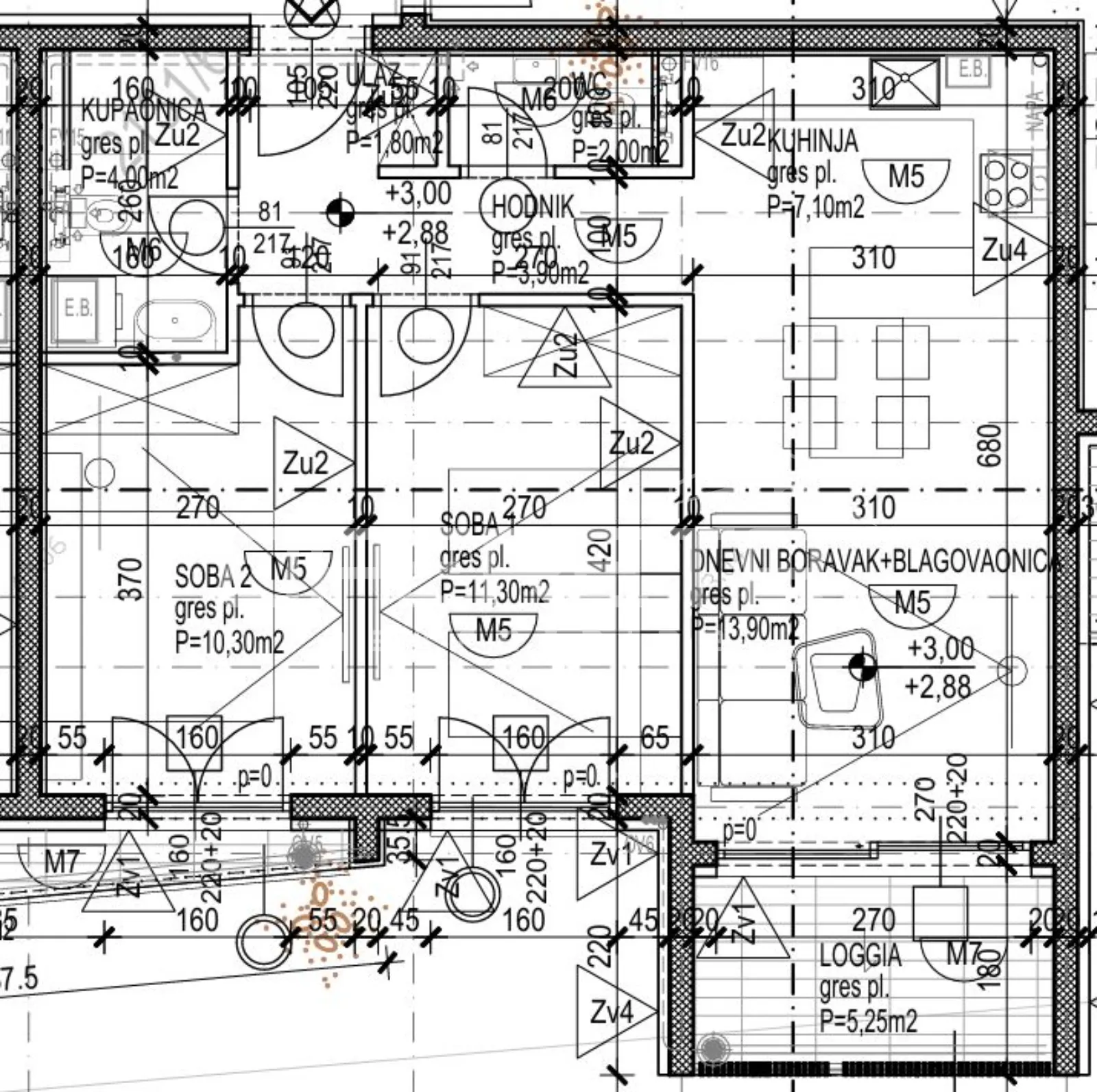 omiš/nemira – novo u ponudi_novogradnja s5 – 57,52m2 - slika 2