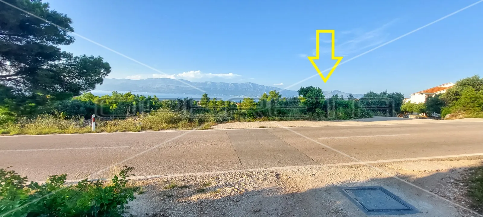 zemljište, supetar otok brač, pogled na more i idejni projekt za 4 luksuzne vile - slika 5