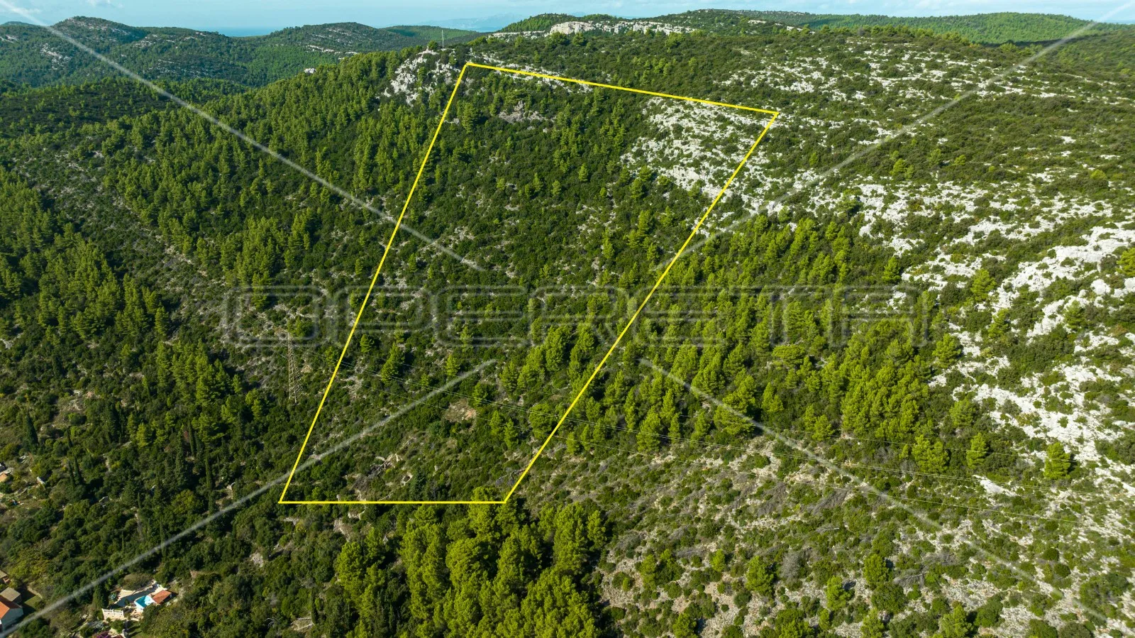 zemljište 51.000 m2 s pogledom na more, čara, korčula - slika 5