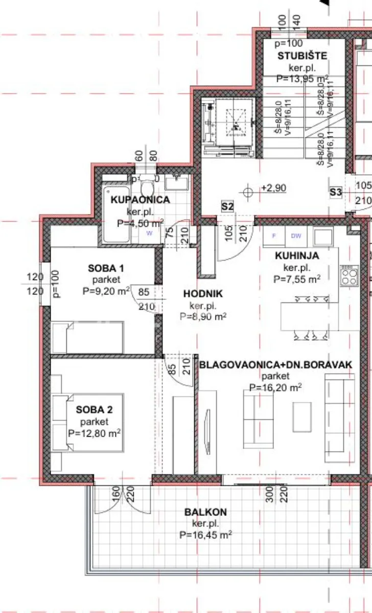 novo u ponudi – novogradnja u makarskoj, stan s2 - slika 6