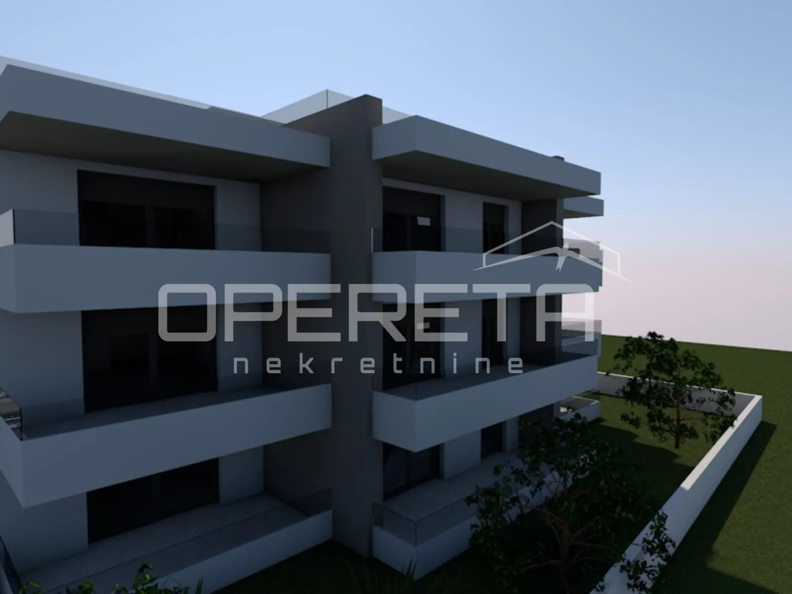 Novogradnja, dvosoban stan s vrtom, 72 m², prizemlje, Murvica