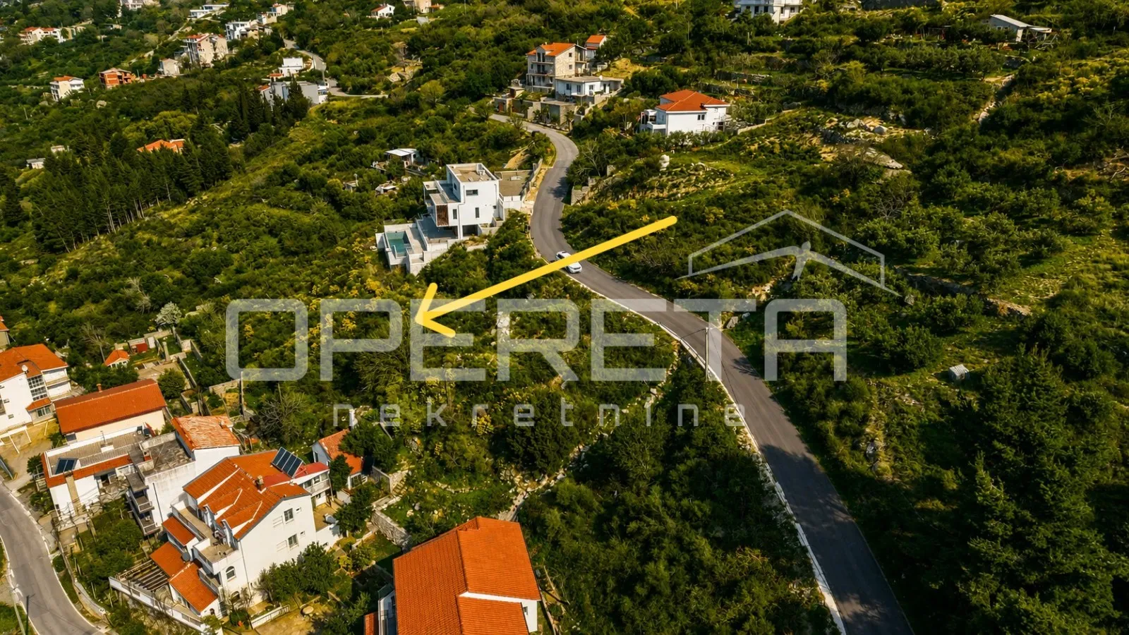 ekskluzivno zemljište s građevinskom dozvolom za vilu s bazenom i panoramskim po - slika 8