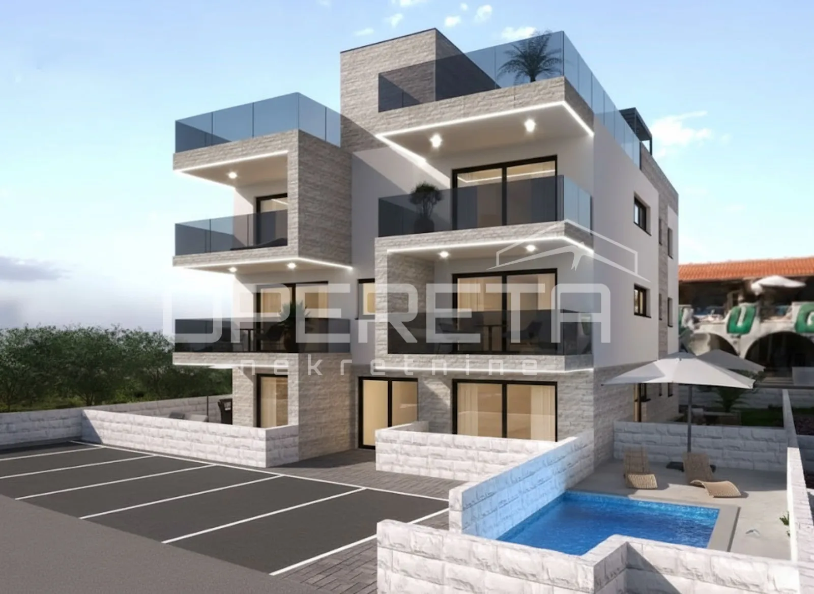 Privlaka/Zadar - luksuzni projekt 70m od mora, stan A001