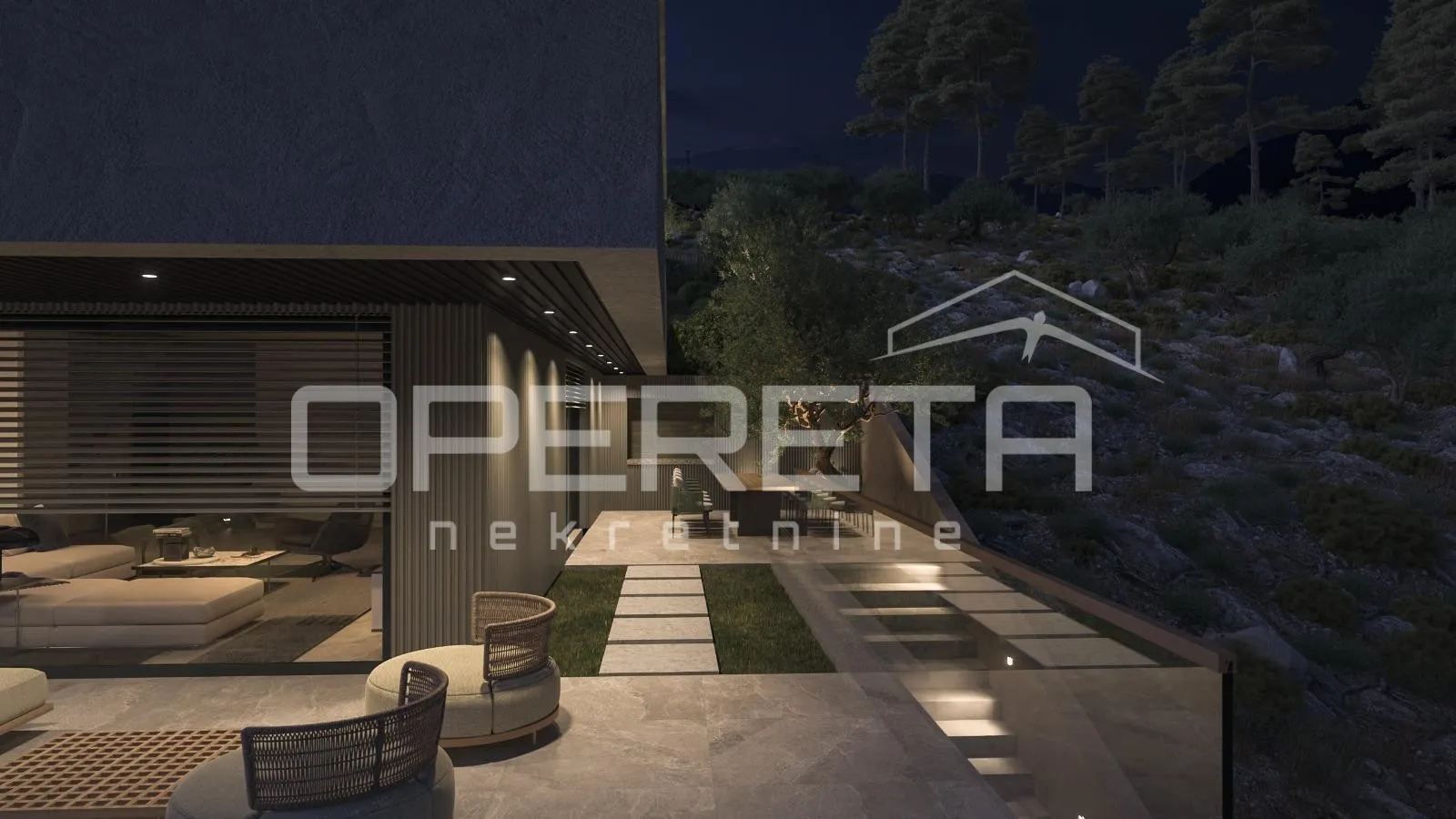 zemljište 1.546 m² s projektom za modernu vilu, omiš - slika 14