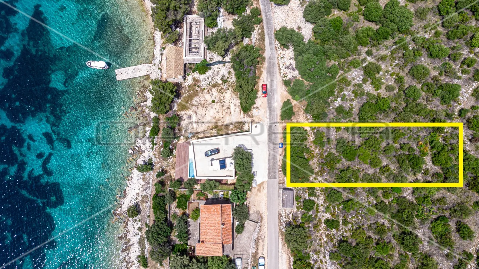 zemljište sa otvorenim pogledom na more, lastovo - slika 3
