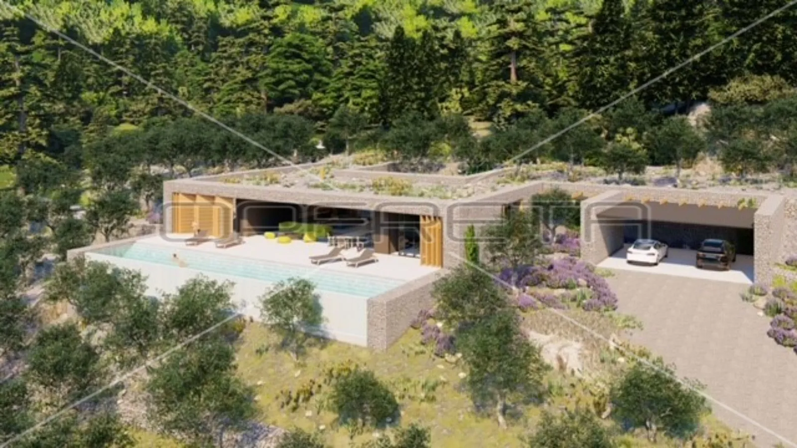 jedinstveno zemljište s projektom luksuzne vile na otoku korčuli - slika 4
