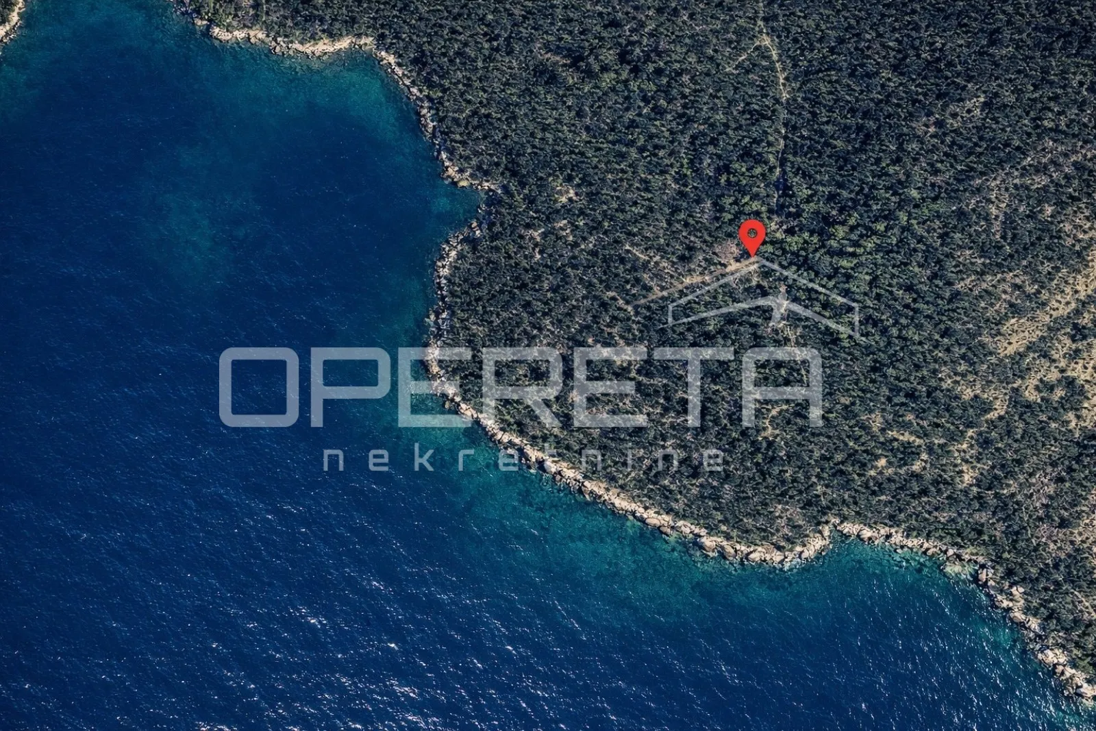zemljište 2.126 m2 uz put, s ruševinom stare kućice, baćina - slika 5