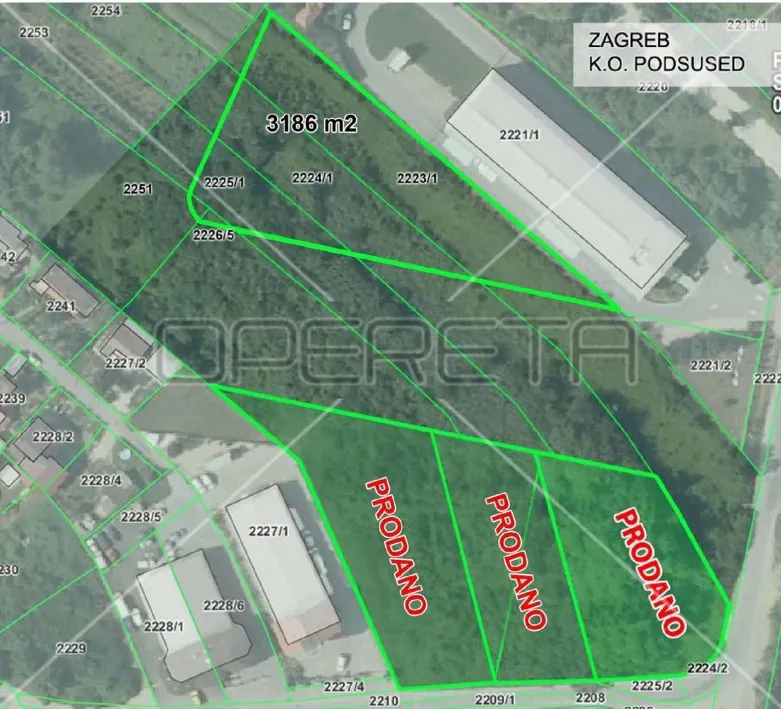 prodaja, građevinsko zemljište u m1 zoni 9.745m2, zagreb-jankomir-kovinska! - slika 3