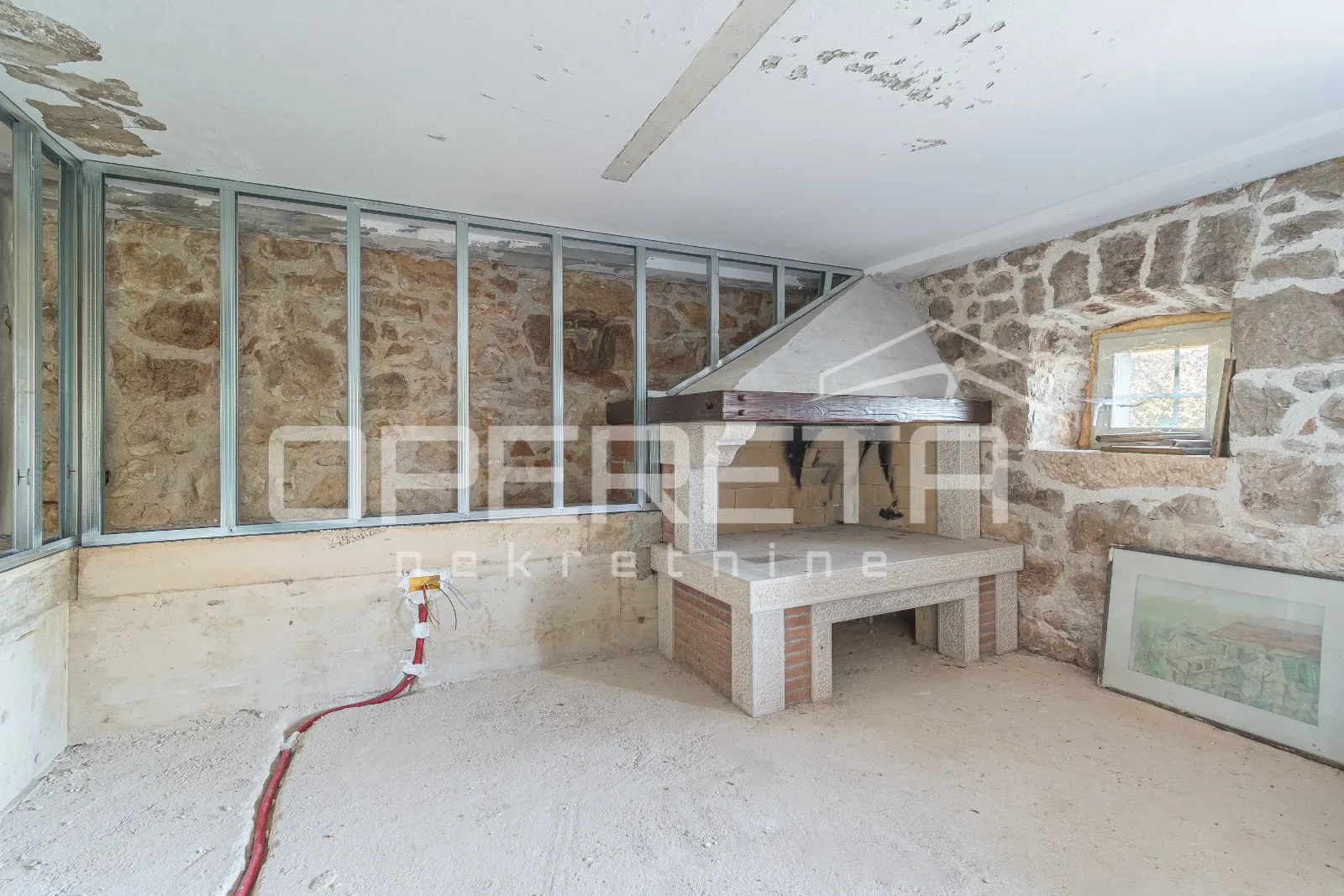 istra, okolica vižinade – kuća na brežuljku s panoramskim pogledom i bazenom - slika 27