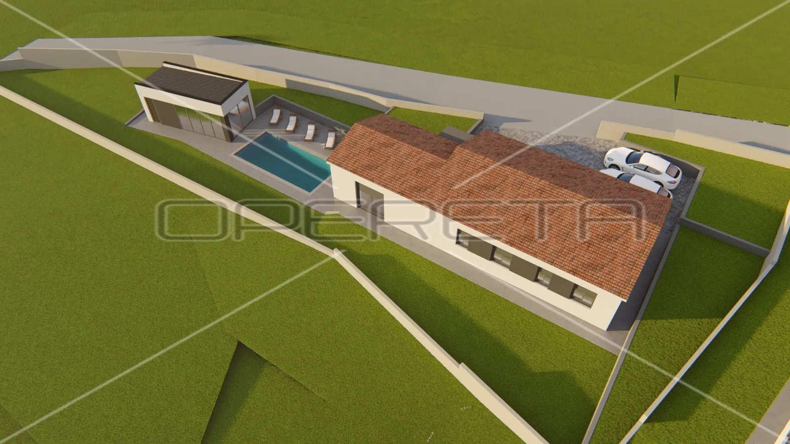 okolica kršana, građevinsko zemljište 891 m2 sa građevinskom dozvolom - slika 5