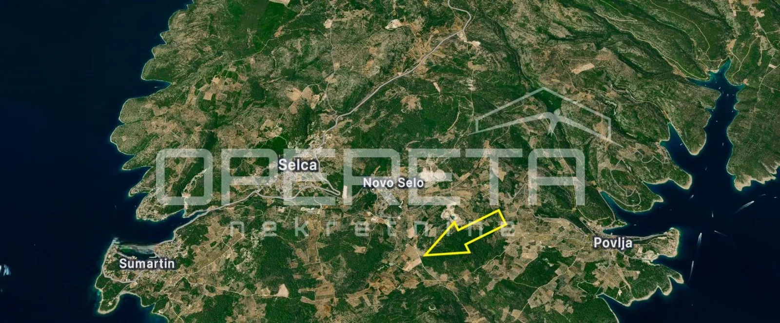 poljoprivredno zemljište s 500 badema i pogledom na more, brač - slika 10
