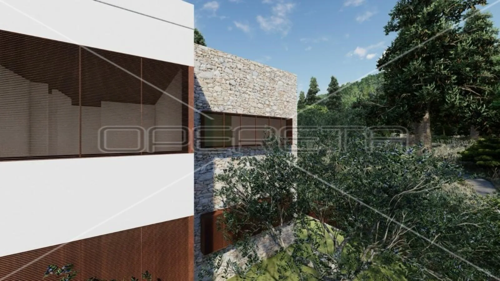 zemljište s projektom za vilu, 1. red do mora, uvala gršćica - slika 4
