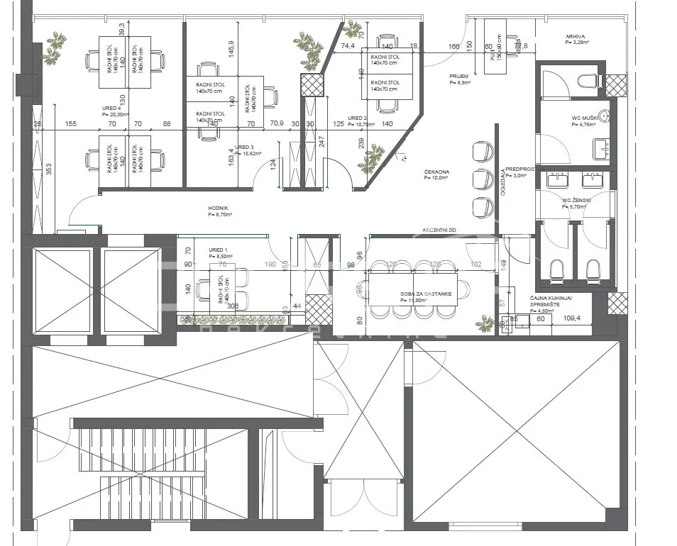 najam, ulični lokal, trnje, radnička, 120m2 - slika 19