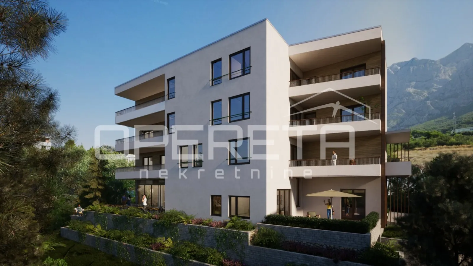 stan 1s, 57,51 m² na povišenom položaju s pogledom, makarska - slika 6