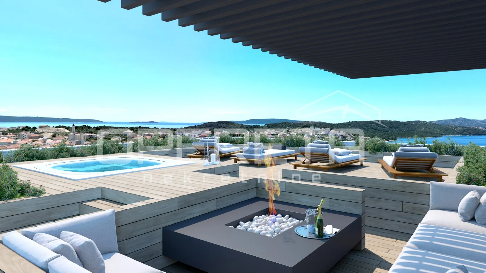 Dvosobni stan 2.3 u urbanoj vili, novogradnja, 126.89 m2, Okrug Gornji, Čiovo, T