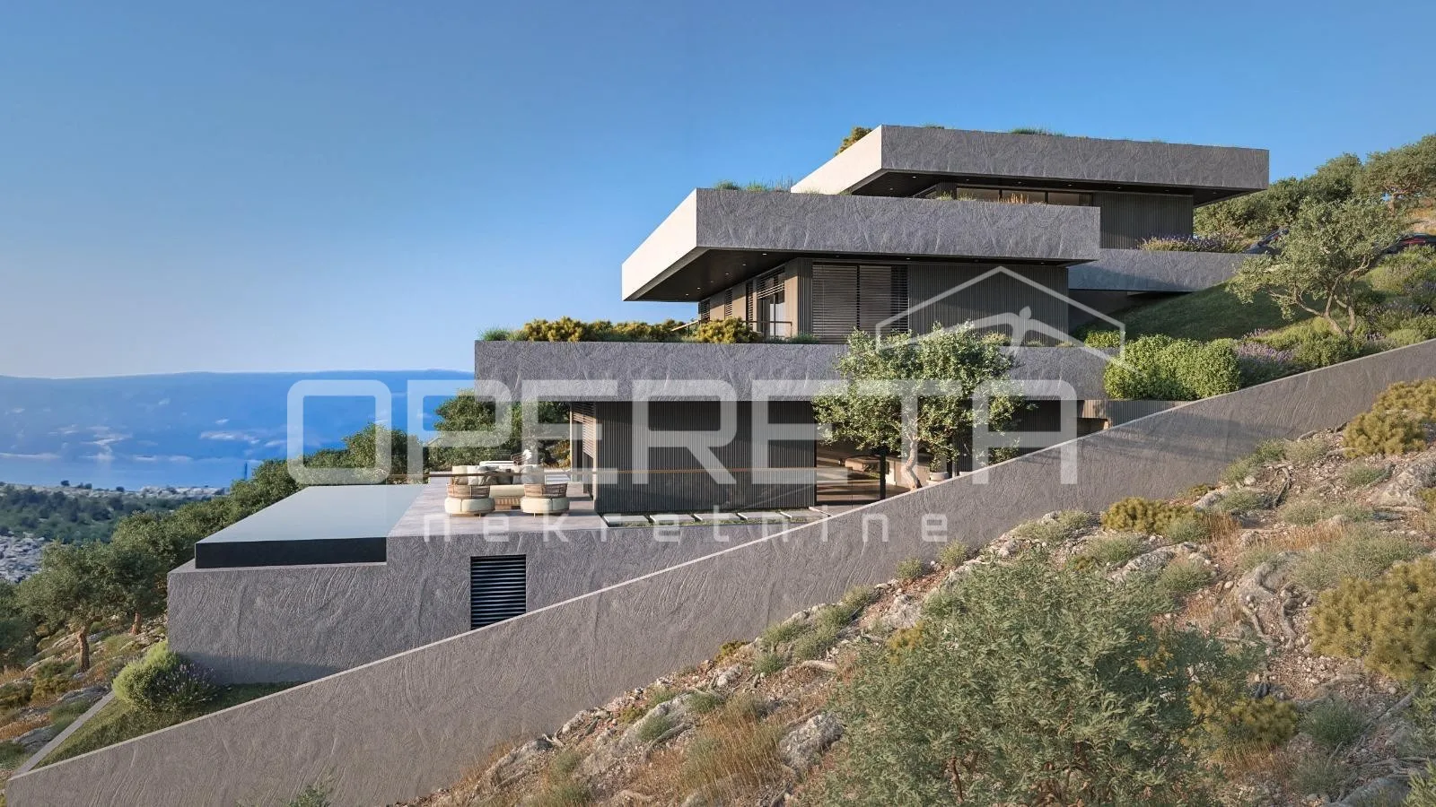 zemljište 1.546 m² s projektom za modernu vilu, omiš - slika 2