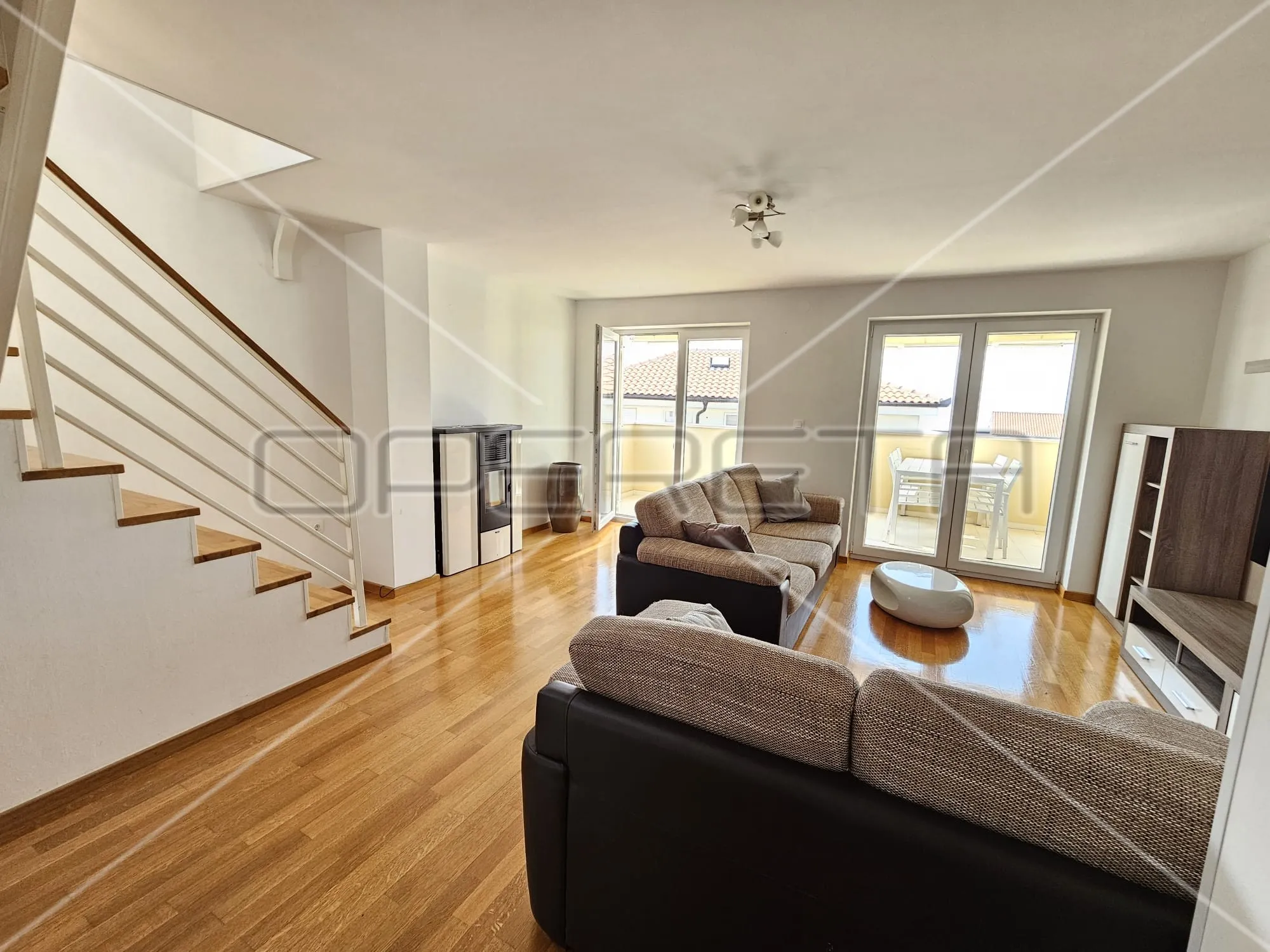 malinska, noviji duplex 4bdr s dvije terase, 2 parkirna mjesta, pogled more, atr - slika 3