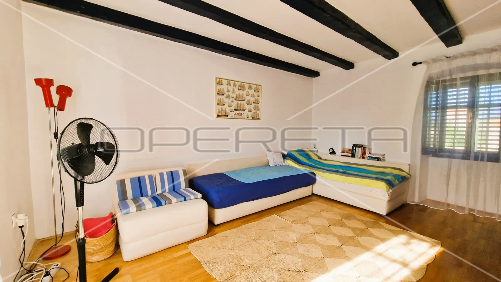 kamena kuća, 2 stambene jedinice, garaža, terasa, dvorište,127 m2, krk - slika 9