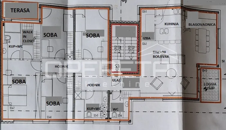 luksuzan dizajnerski stan na cijeloj etaži – 143 m² + 2 garaže - slika 53