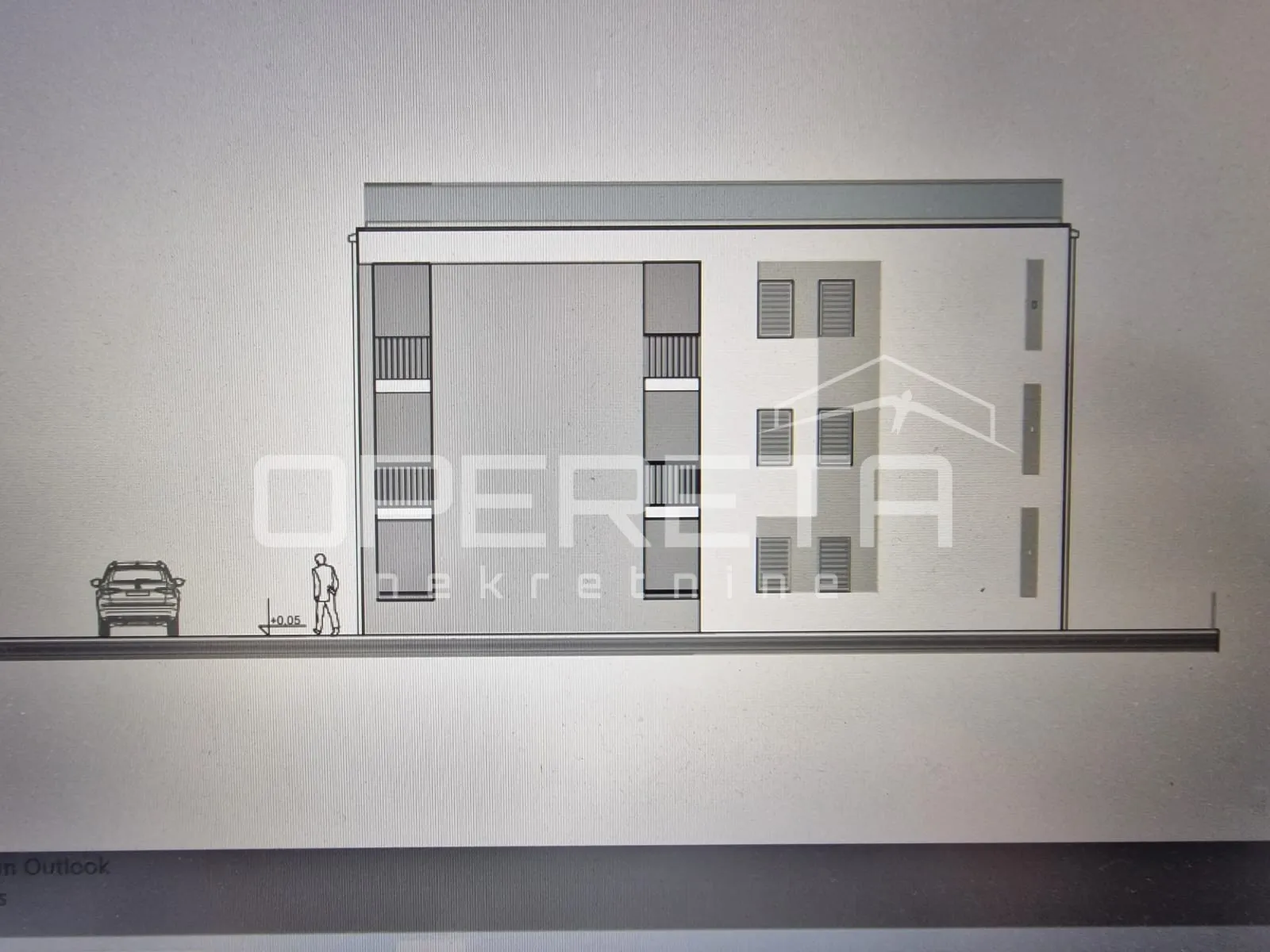 građevinsko zemljište 930 m2 s dozvolom za 6 stanova, lumbarda - slika 5