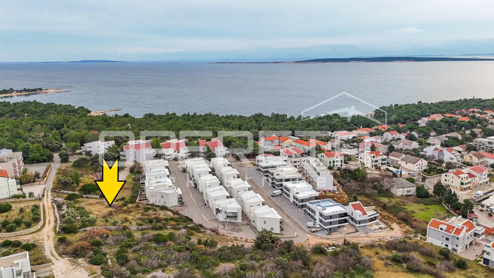 zemljište na par minuta od plaže i otvorenim pogledom,šimuni, 1.546 m2 - slika 2