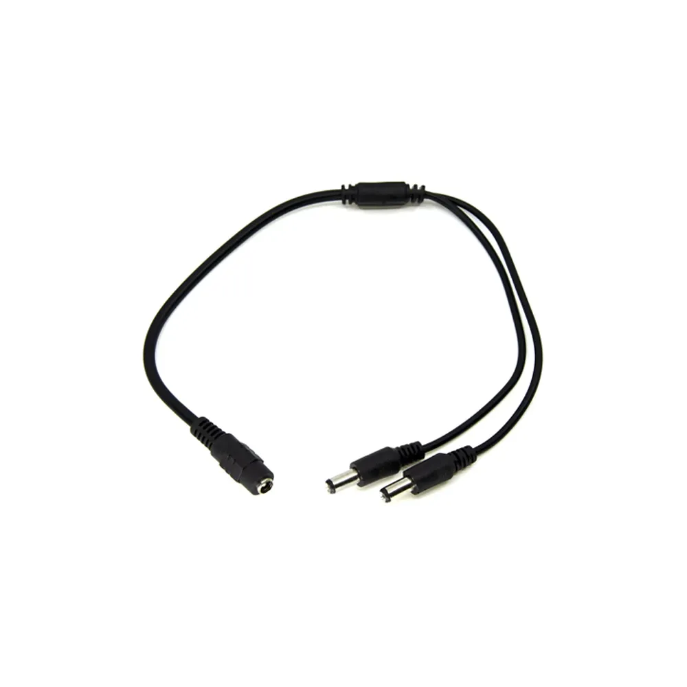 Optimus DC Razdjelni Kabel 1-na-2 (5.5x2.1mm) / 35cm / Za CCTV i LED / Crni - Zagreb