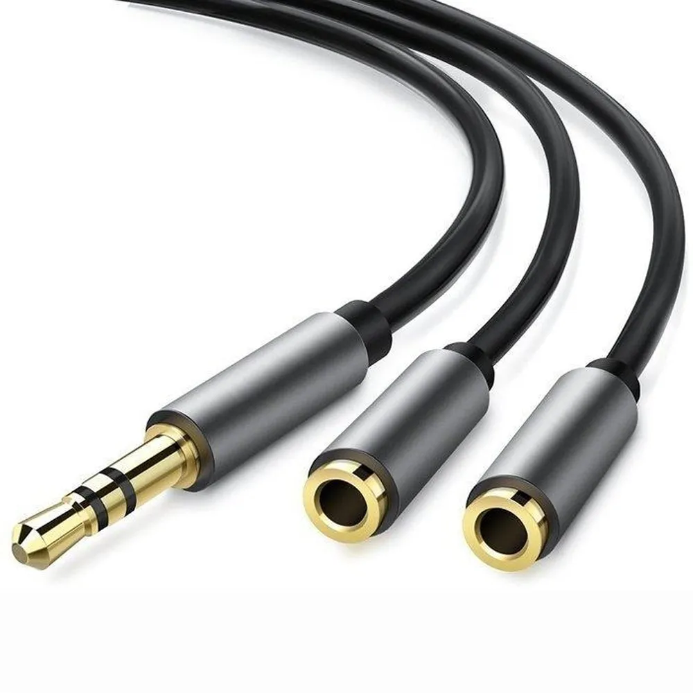G&BL Audio Razdjelnik (Spliter) (0.2m, 3.5mm Muški na 2x 3.5mm Ženski, crni) - Zagreb