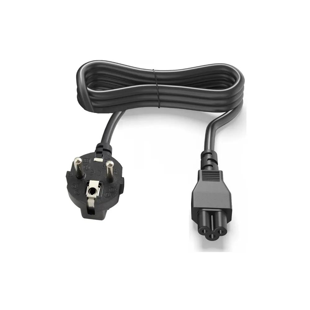 AC Strujni Kabel (3m, EU (Šuko) na 3-polni C5, crni) - Zagreb