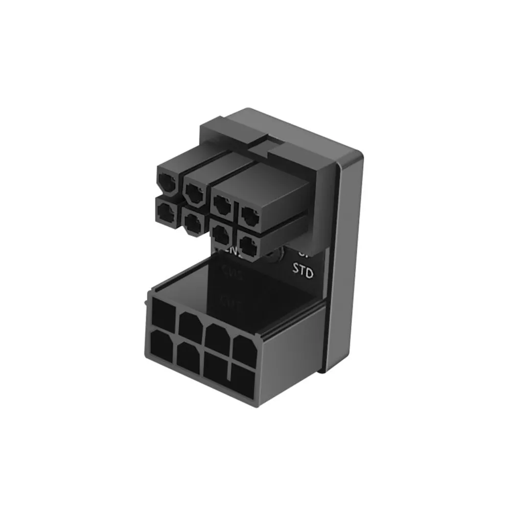 Adapter Napajanja (ATX 8-pin Muški na Ženski, 90° kutni, crni) - Zagreb