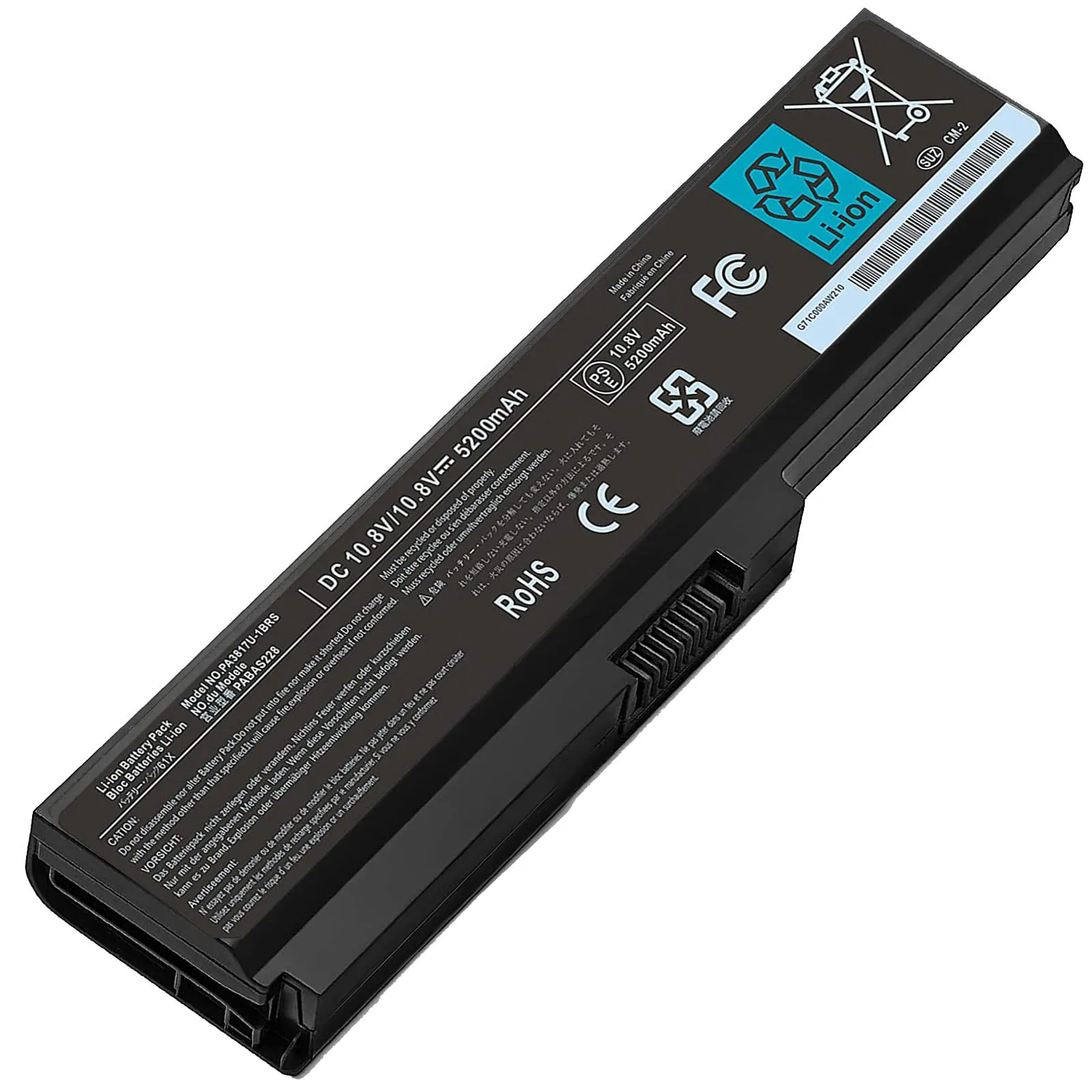 Baterija za Toshiba Satellite L650/Portege M800 (PA3817U-1BRS) 11V 4400mAh 49Wh Li-ion - Zagreb