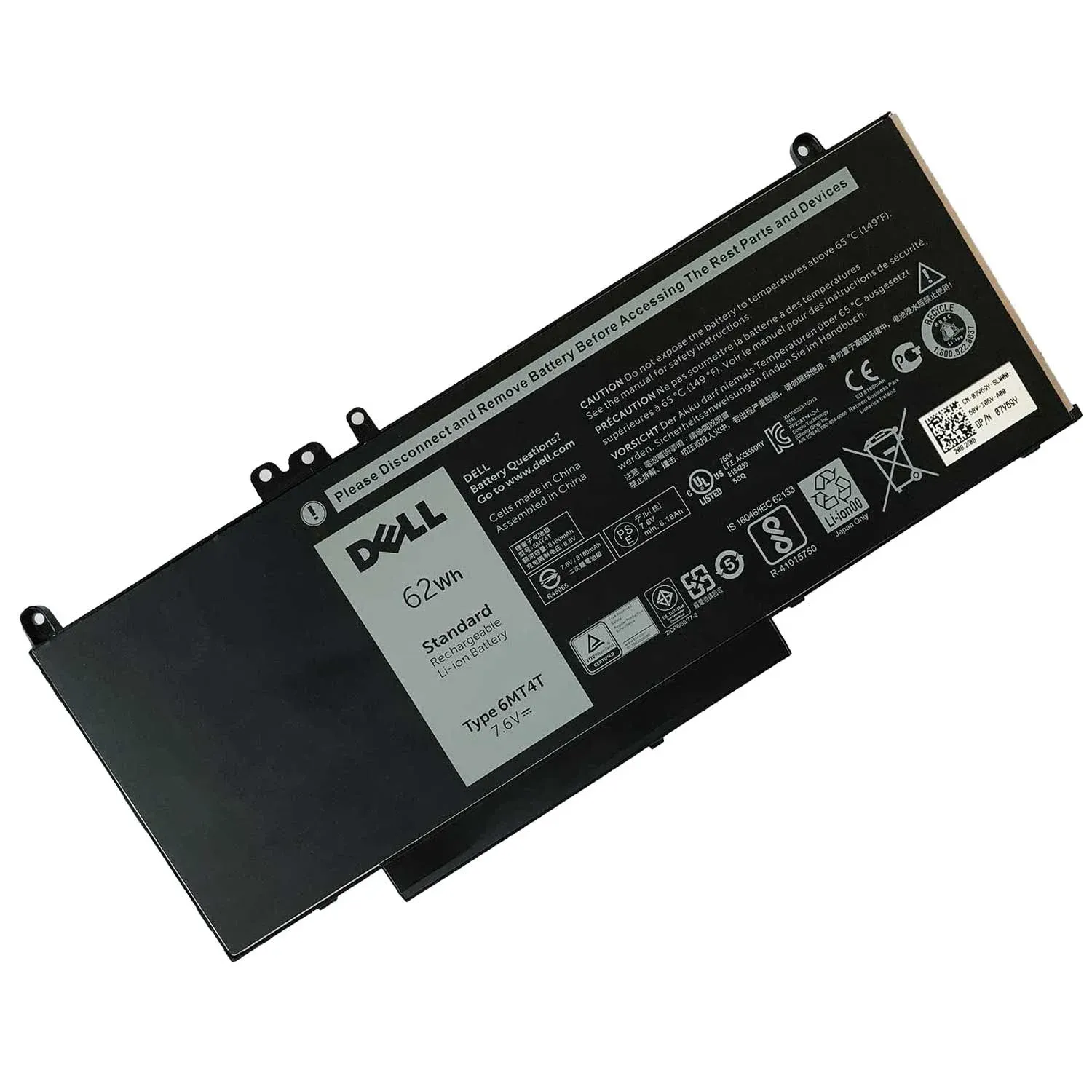 Baterija za Dell 6MT4T 7.6V 62Wh Li-ion - Zagreb