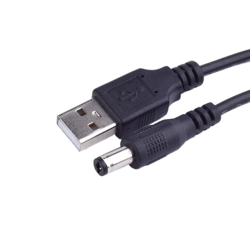Optimus USB kabel za napajanje (1.5m, USB-A na 5.5x2.5mm DC, crni) - Zagreb
