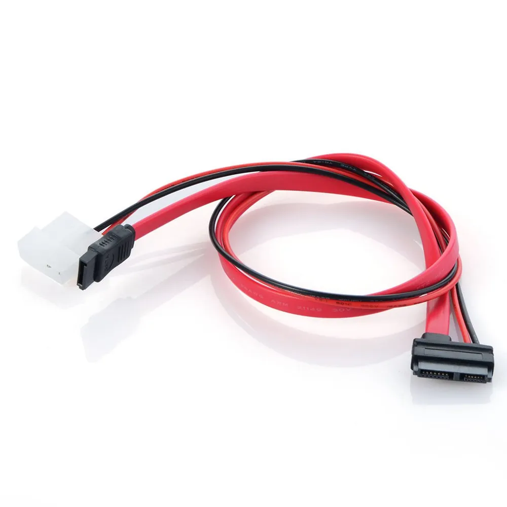 Adapter Kabel (50cm, Slim SATA na SATA + Molex, crveni) - Zagreb