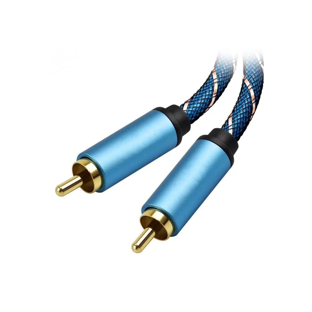 G&BL Koaksijalni (Mono) RCA Kabel (1m, RCA Muški na Muški, plavi) - Zagreb