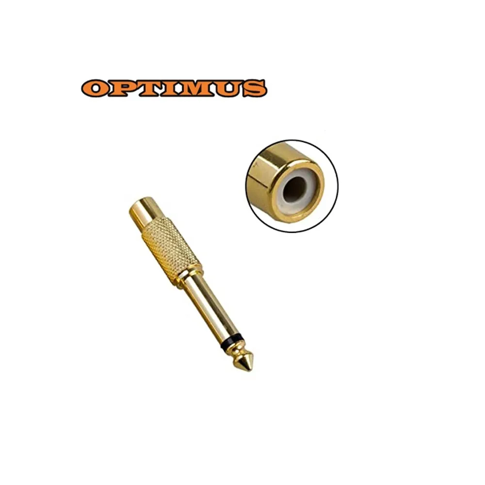 Optimus Audio Adapter (6.3mm mono muški na RCA ženski, crni) - Zagreb