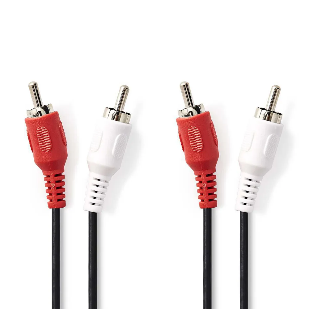 Optimus Audio kabel (5m, 2x RCA na 2x RCA Muški, crni) - Zagreb