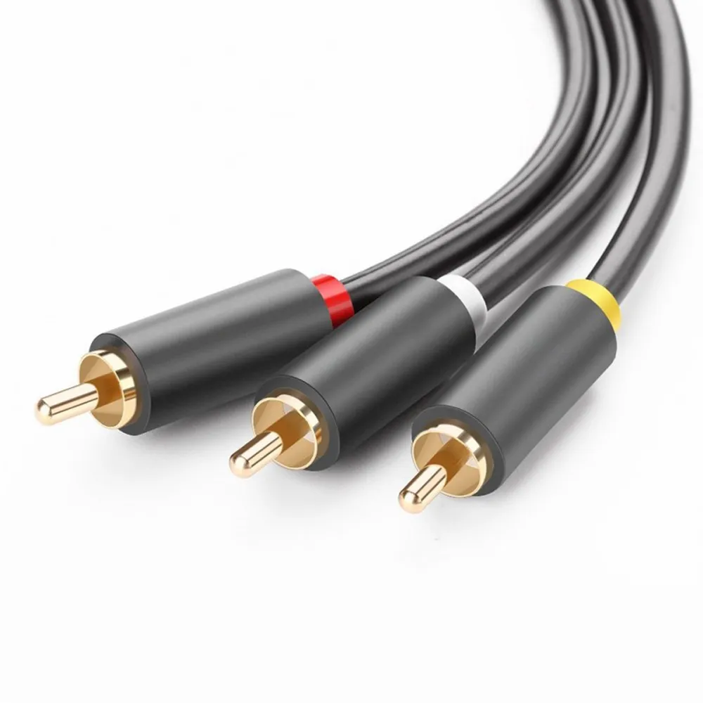 G&BL Audio i Video kabel (0.6m, 3x RCA na 3x RCA Muški, crni) - Zagreb