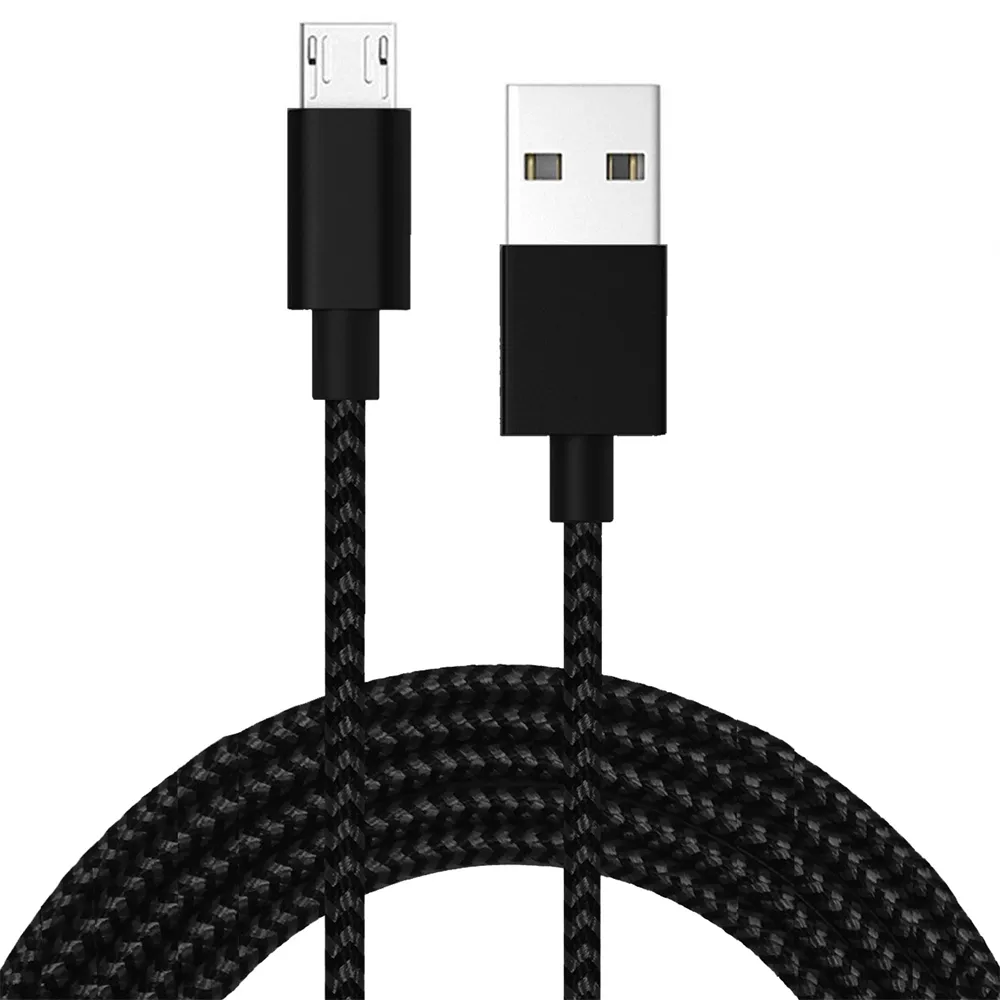 Optimus USB data kabel (1m, Micro USB na USB-A, pleteni/najlon, crni) - Zagreb