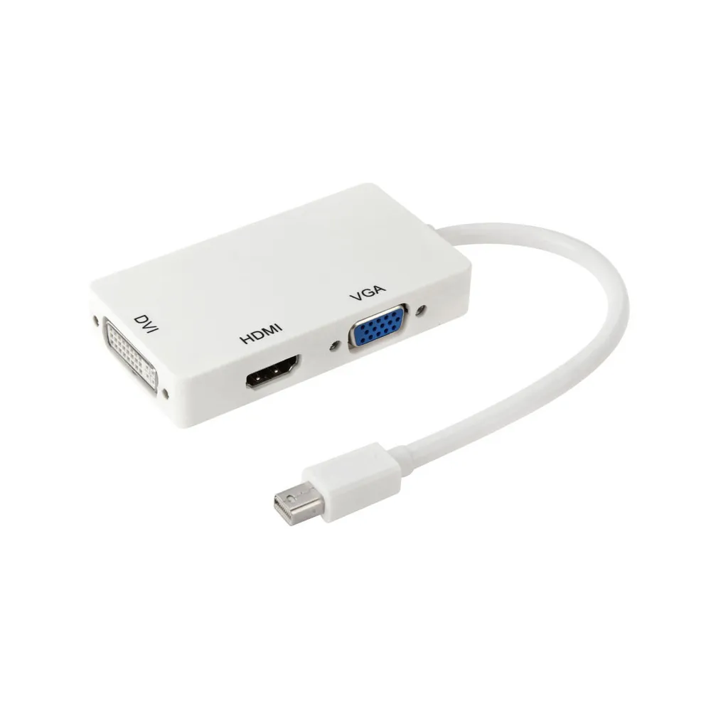 Optimus Konverter Adapter (0.10m, Mini DP na HDMI/DVI/VGA ženski, crni) - Zagreb