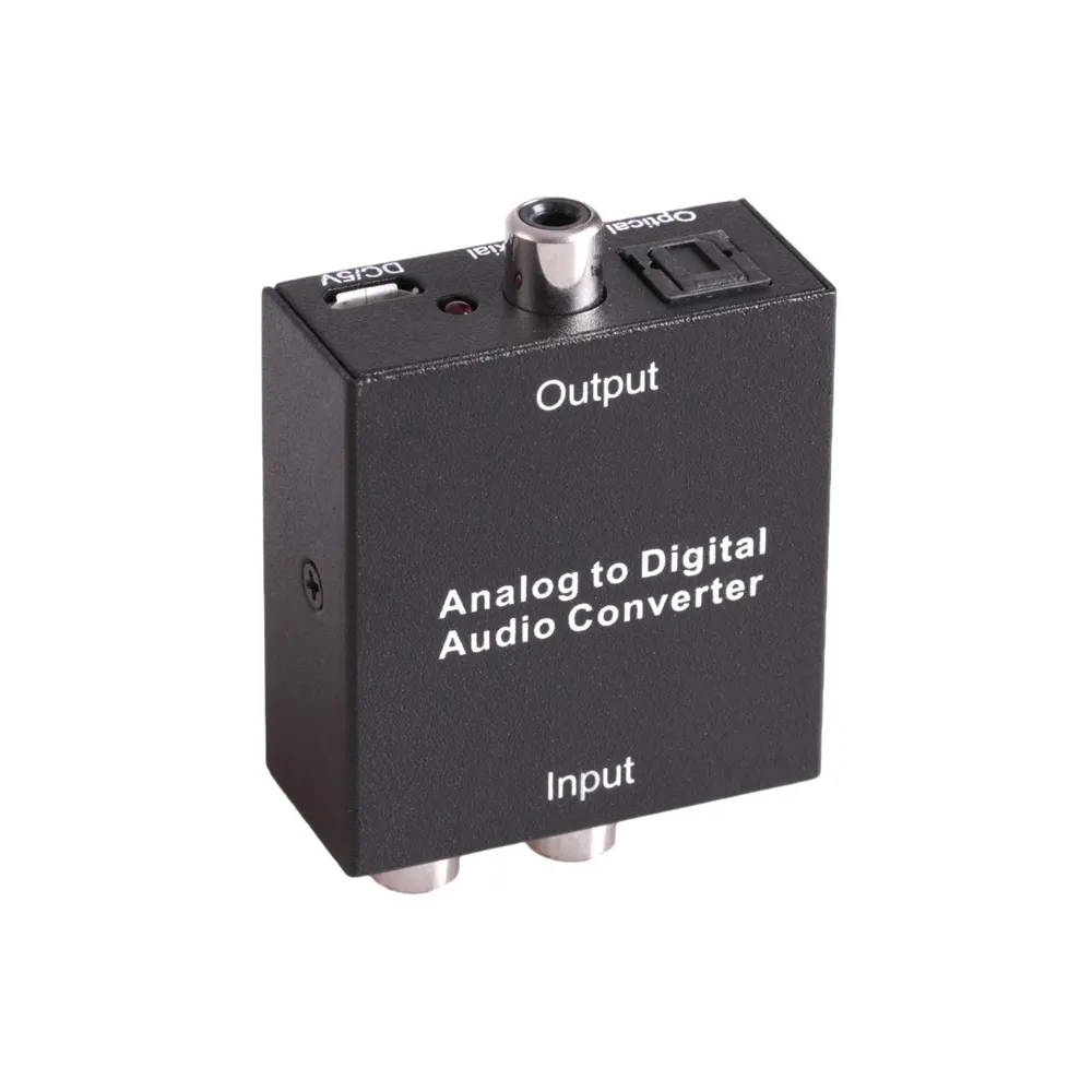 Optimus Audio Konverter (Analogni na Digitalni, RCA/3.5mm na Toslink/Coaxial, crni) - Zagreb