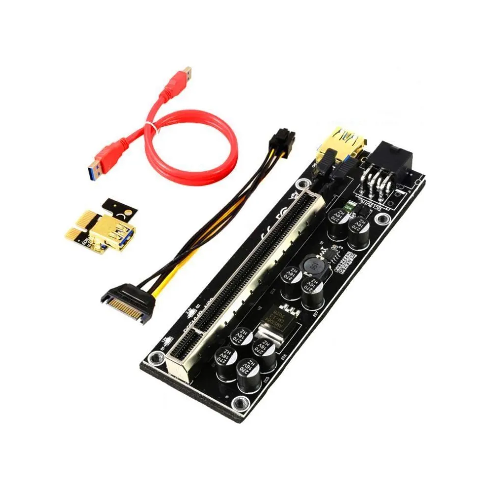 PCI-e Riser Adapter za grafičke kartice (v009s Plus, crni) - Zagreb