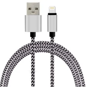 Optimus USB data kabel Lightning (1.5m, najlonski pleteni, sivi) - Zagreb