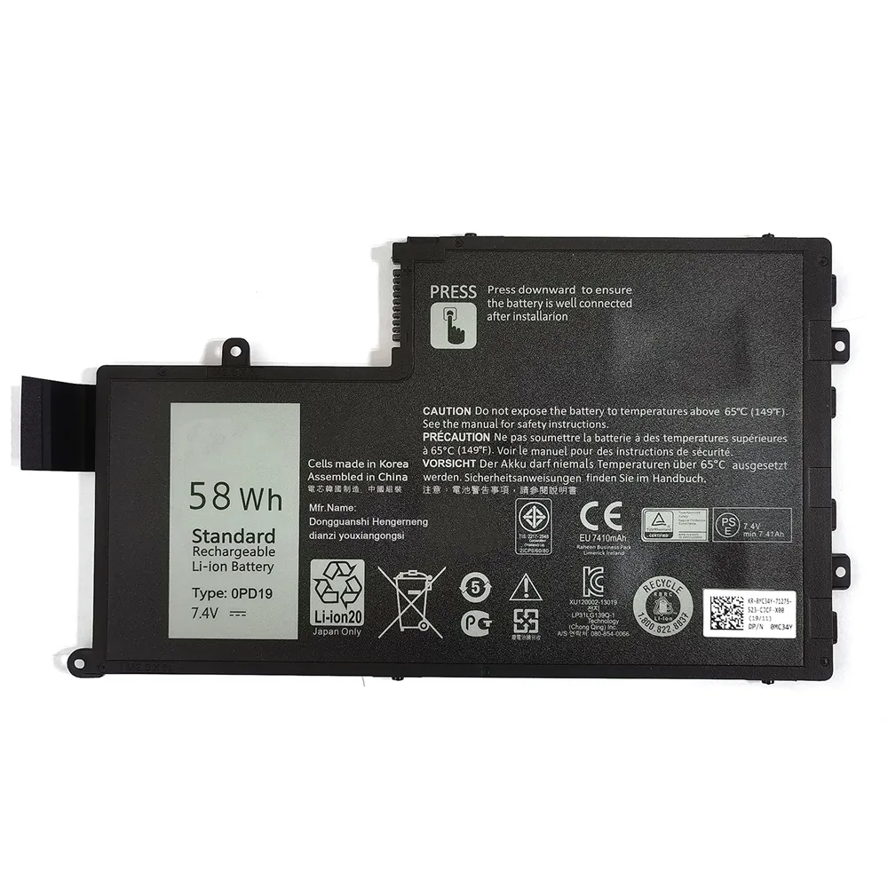 Baterija za Dell Inspiron 15-5547 (5MD4V) 11.1V 3800mAh 39Wh Li-ion - Zagreb