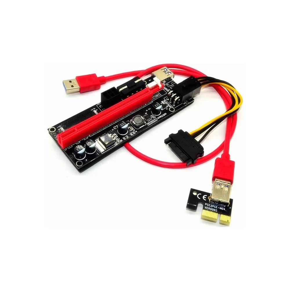 PCIe Riser Adapter - Verzija 009S (USB 3.0, SATA/MOLEX/6-Pin Napajanje) - Zagreb