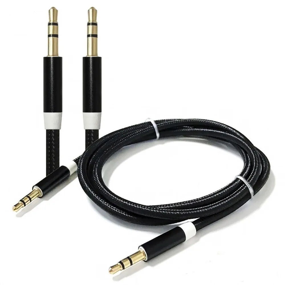 Optimus Audio kabel (1.5m, 3.5mm Muški na Muški, pleteni/najlon, crni) - Zagreb