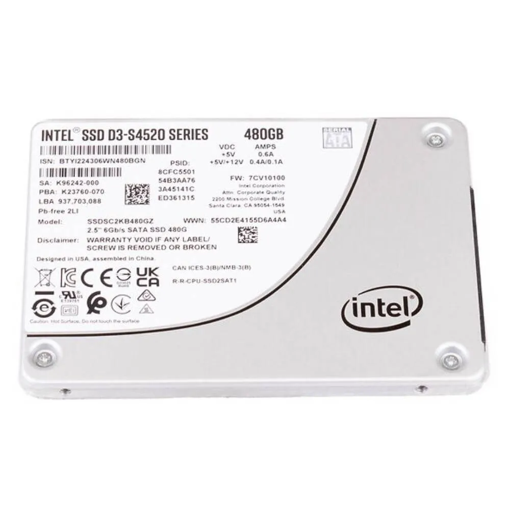 Intel SSD D3-S4520 Series 480GB - Zagreb